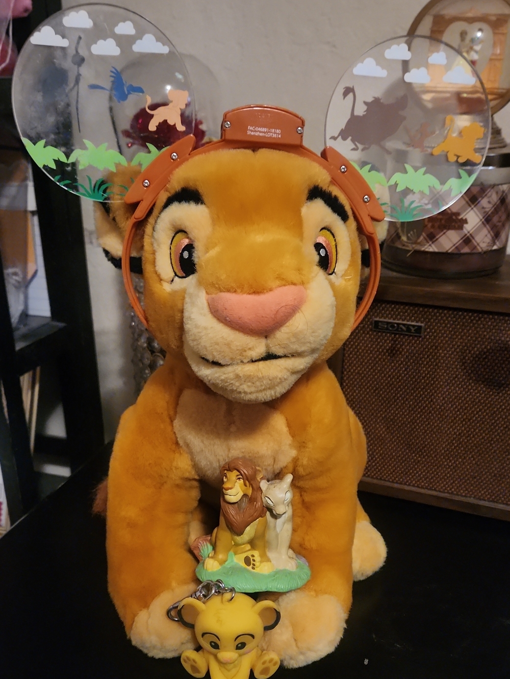 Disney Yellow Simba Plush with Decorative Clear Ear Headband